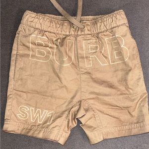 Burberry Beige Horseferry Print Shorts